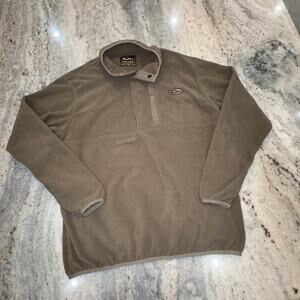 Drake Waterfowl Men's XL Fleece Pull Over Magnattach Khaki Light Brown